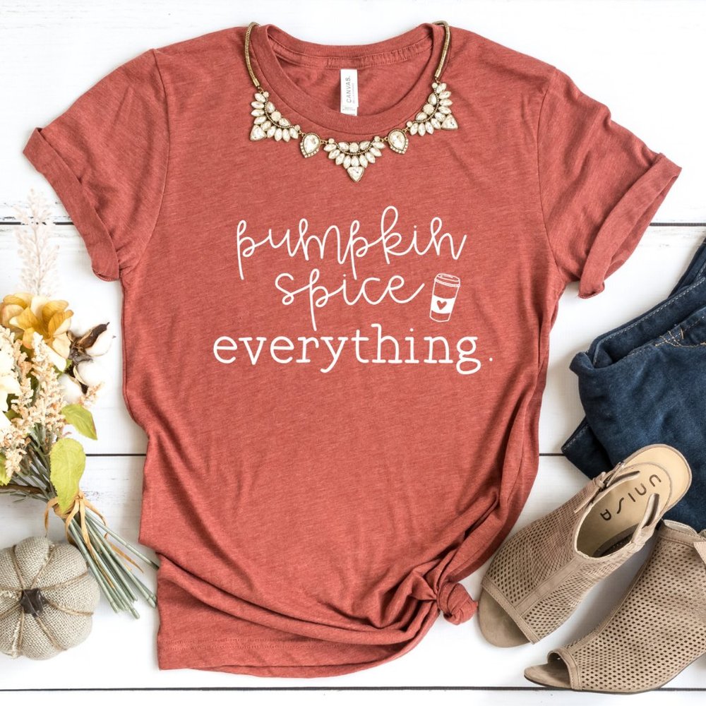 Pumpkin spice everything shirt Soft Graphic Tee